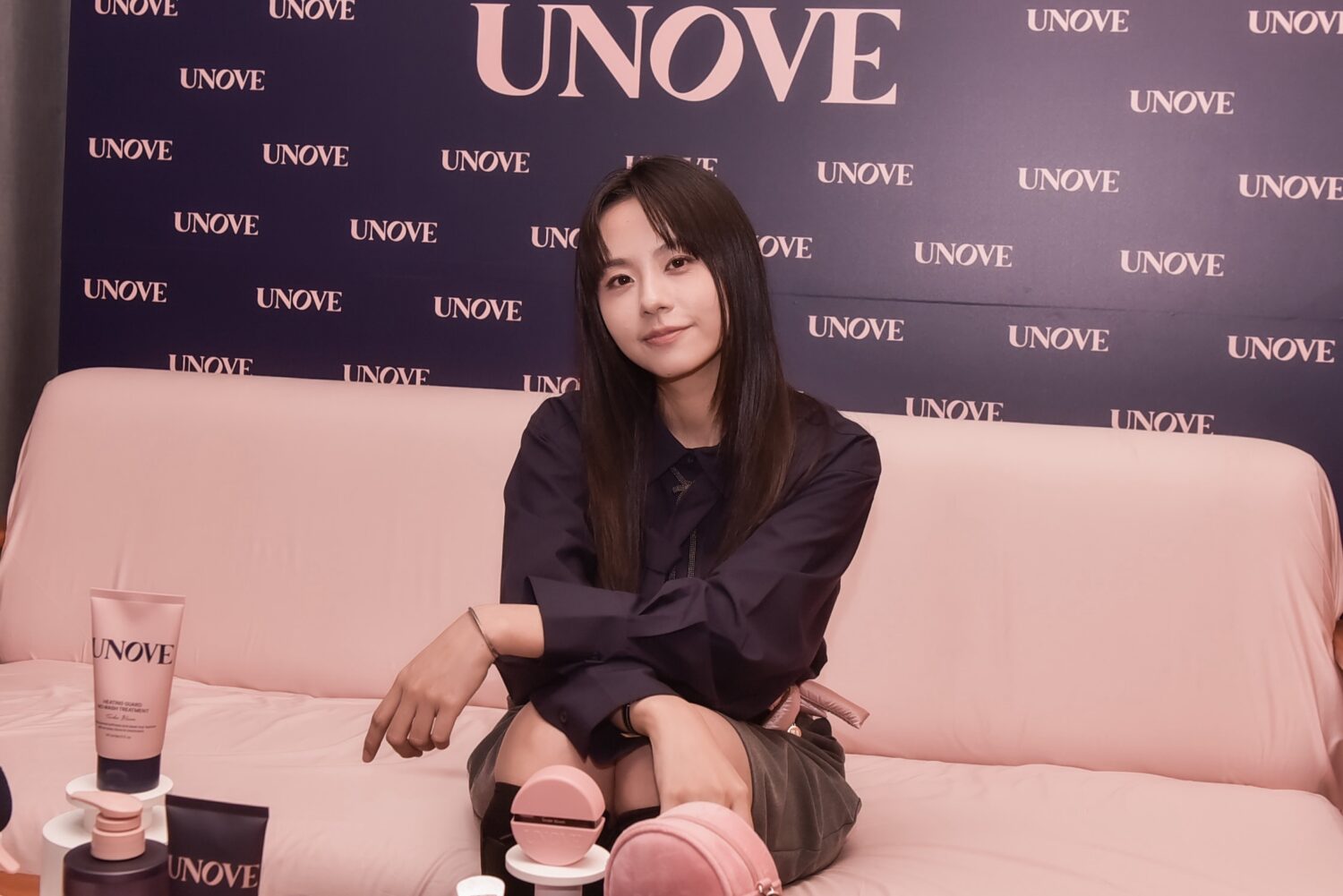 【UNOVE Night柔順微醺夜】163braces x 王ADEN驚喜獻唱潮玩派對 | 索引新聞 INDEX News 163braces,對護髮養髮哲學特別用心。(記者/司徒 攝)