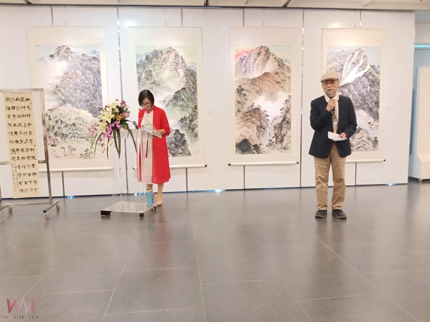 壯麗山河入畫來　黃乾成（黃宇立）水墨創作展於北港文化中心盛大開幕 - https://www.watchmedia01.com