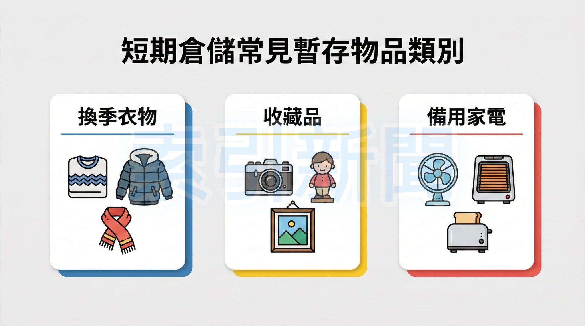 空間減壓對策：透過短期倉儲暫存換季衣物與備用家電，能幫助狹窄的都會住宅在年前快速恢復寬敞。